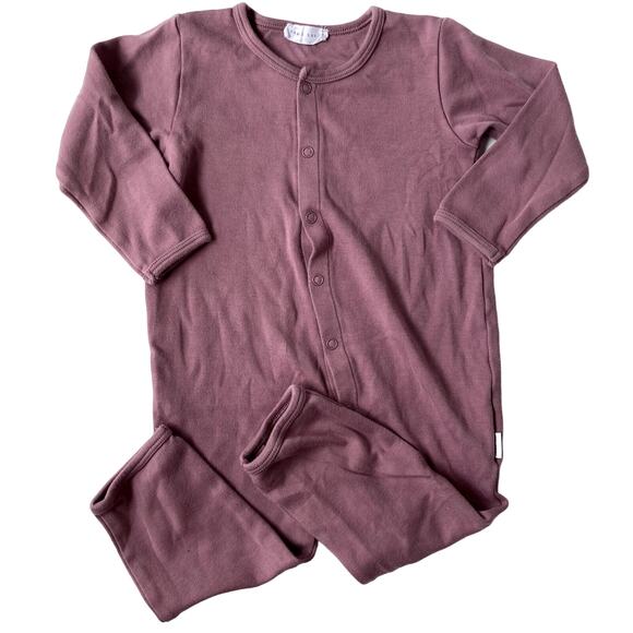 Jamie Kay Pima Cotton Snap Jumpsuit - Purple Lillium - 2Y - Picture 1 of 6